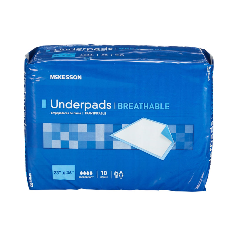 McKesson Ultra Breathable Heavy Absorbency Low Air Loss Underpad, 23 x 36 Inch