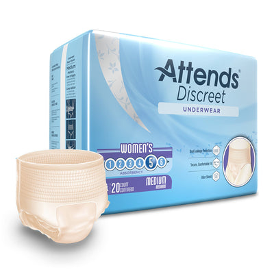 Attends® Discreet Women's Underwear, Level 5, Medium