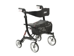 Nitro HD Bariatric 4 Wheel Rollator, Black