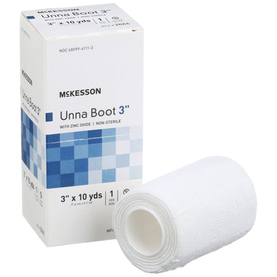 McKesson Unna Boot with Zinc Oxide, 3 Inch x 10 Yard