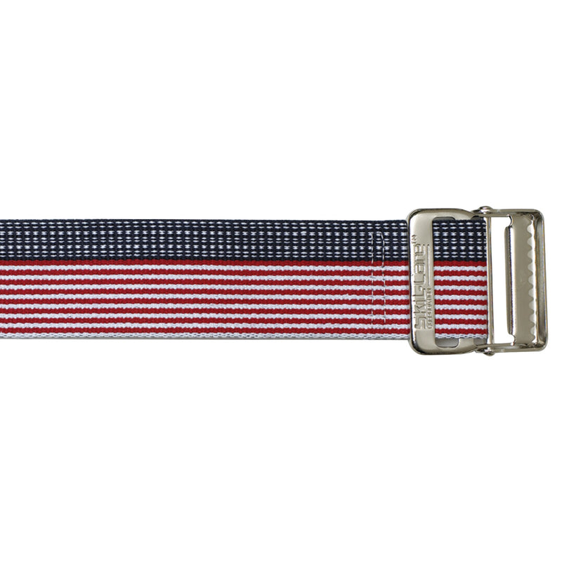 SkiL-Care™ Heavy-Duty Gait Belt with Metal Buckle, Stars & Stripes, 60 Inch