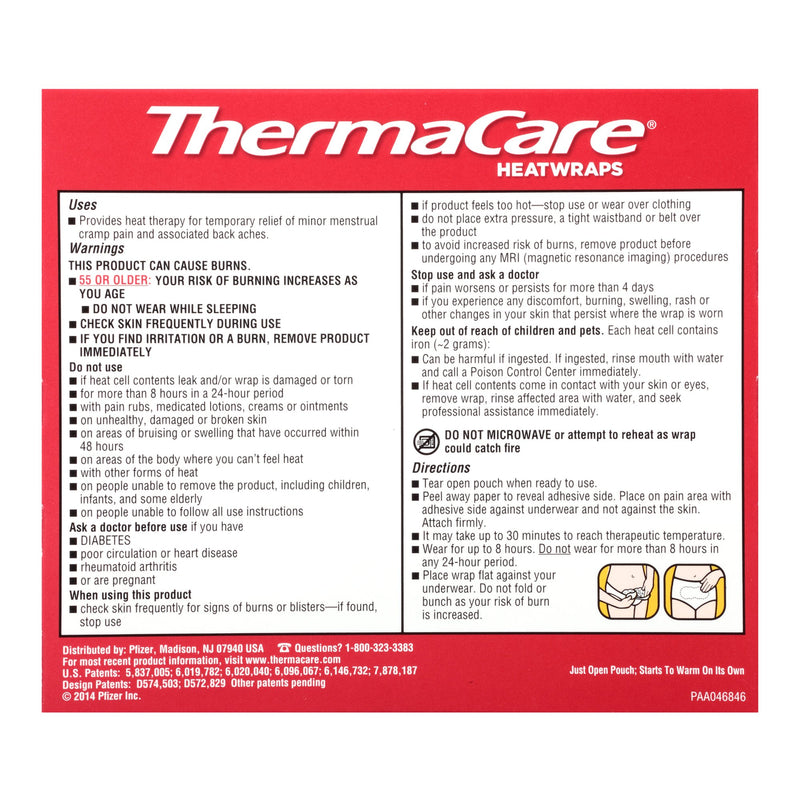 ThermaCare® Instant Hot Patch, One Size Fits Most