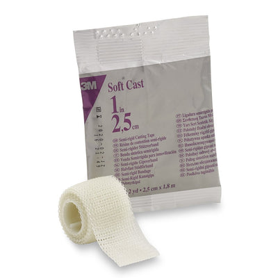 3M™ Scotchcast™ Soft Cast Tape, White, 1 Inch x 6 Foot