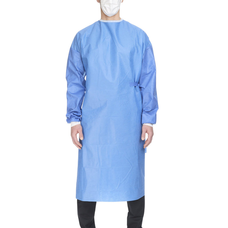Cardinal Health Astound Non-Reinforced Surgical Gown, 3-Layer Microfiber, Blue, XL