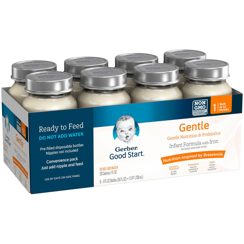 Gerber® Good Start® Gentle NonGMO Ready to Use Infant Formula, 3 oz. Bottle