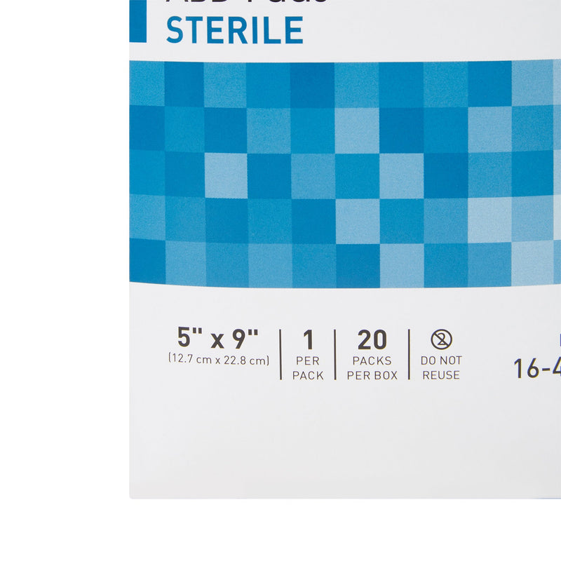 McKesson Sterile Abdominal Pad, 5 x 9 Inch