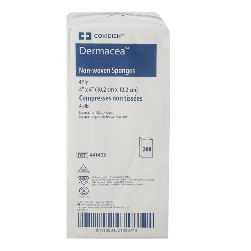 Dermacea™ NonSterile Nonwoven Sponge, 4 x 4 Inch