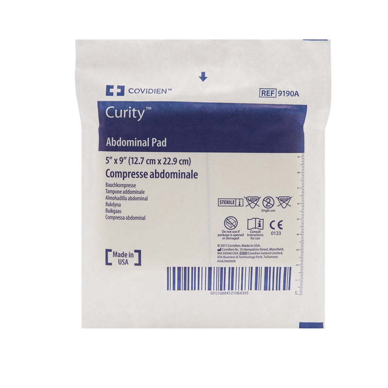 Curity™ Sterile Abdominal Pad, 5 x 9 Inch