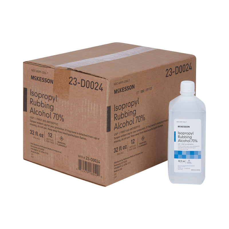 McKesson Isopropyl Alcohol Antiseptic, 32 oz. Bottle