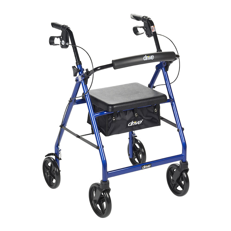 drive™ 4 Wheel Rollator, Blue