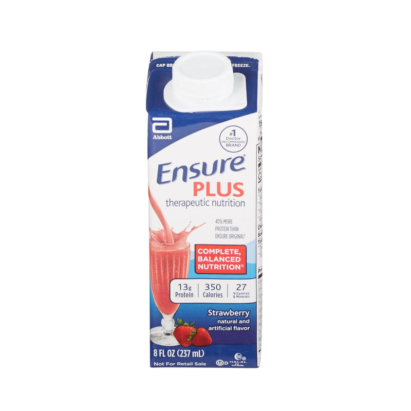 Ensure Plus Strawberry Oral Supplement, 8-oz Carton