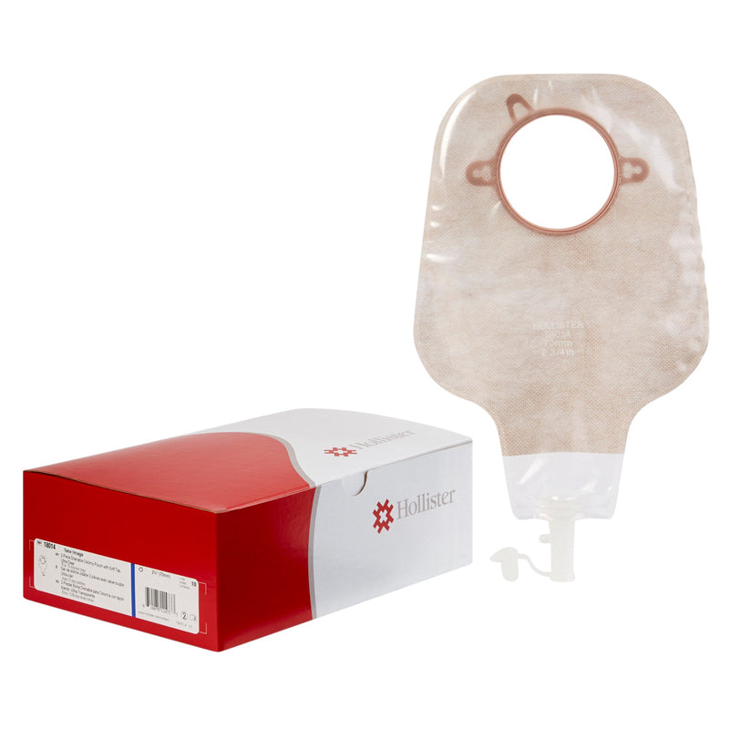 New Image™ Two-Piece Drainable Ultra-Clear Ostomy Pouch, 12 Inch Length, 2¾ Inch Flange