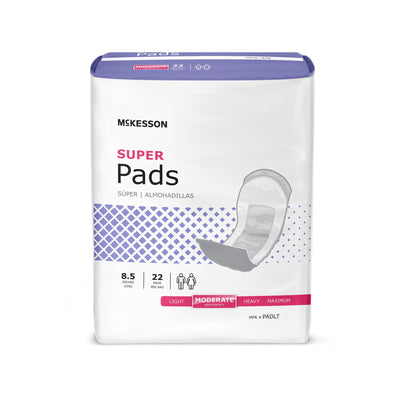 McKesson Super Moderate Absorbency Bladder Control Pad, 8½-Inch Length