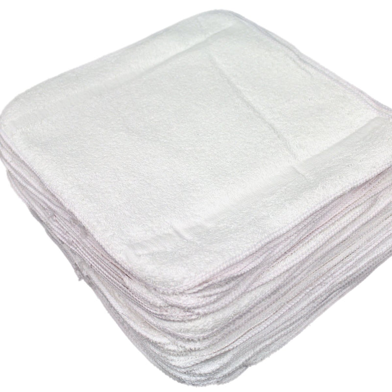 Olympic Elegance White Washcloth, 12 x 12 Inch