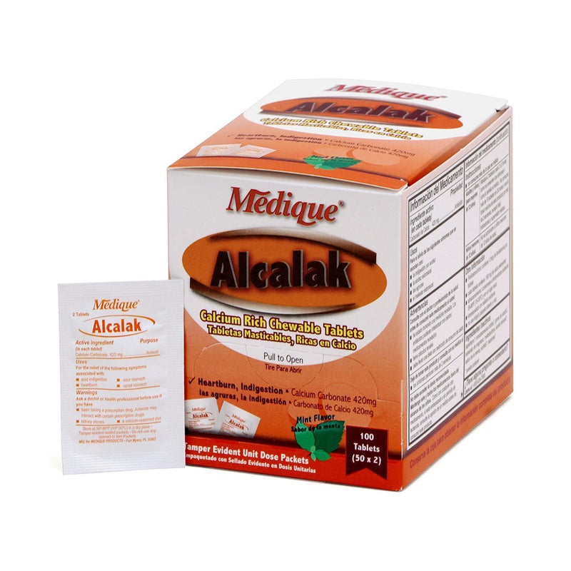 Alcalak 420 mg Strength Antacid Chewable Tablets