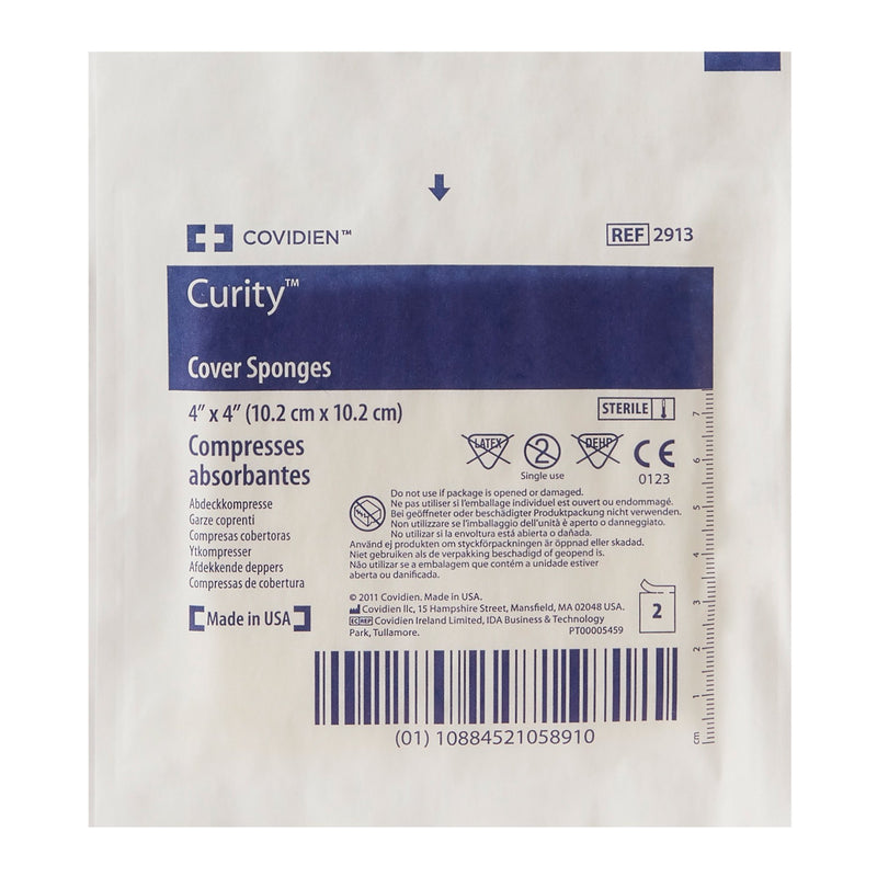 Curity™ Sterile Nonwoven Sponge, 4 x 4 Inch