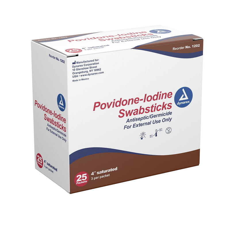 Dynarex Povidone Iodine Swabsticks