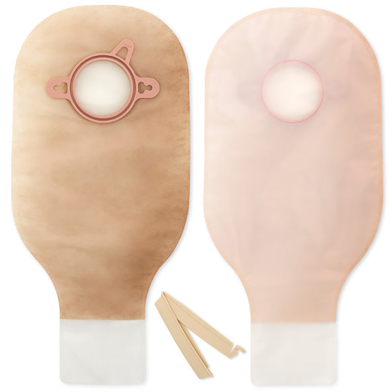 New Image™ Drainable Transparent Colostomy Pouch, 12 Inch Length, 2¼ Inch Flange