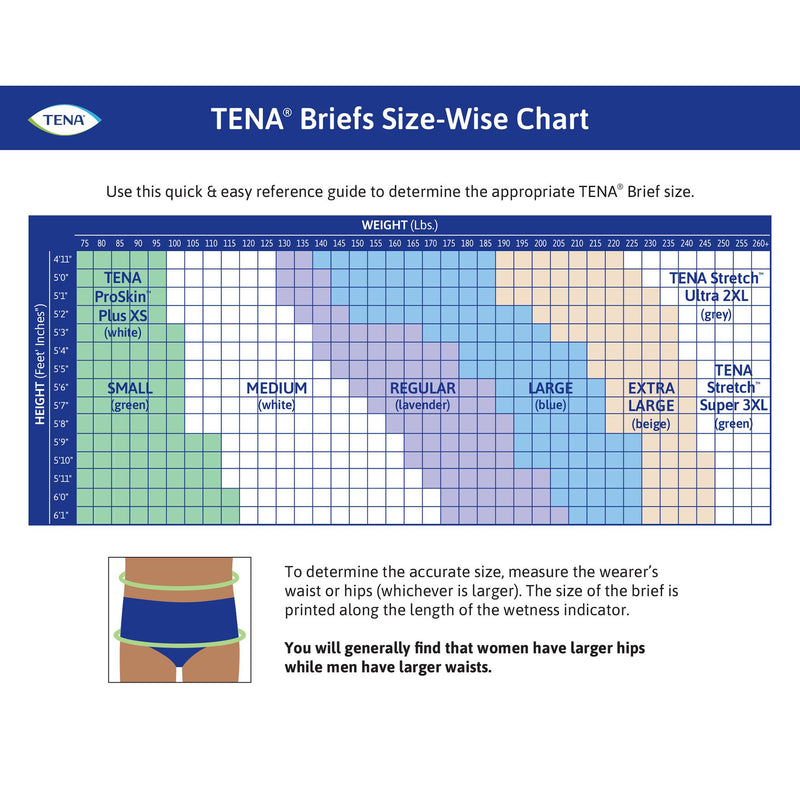 Tena® Youth Incontinence Brief, Extra Small