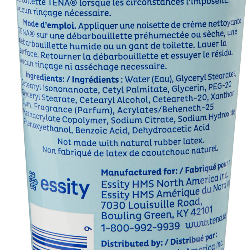 Tena® Body Wash Cleansing Cream, Alcohol-Free, White, 3-in-1 Formula, 8.5 oz, Mild Scent
