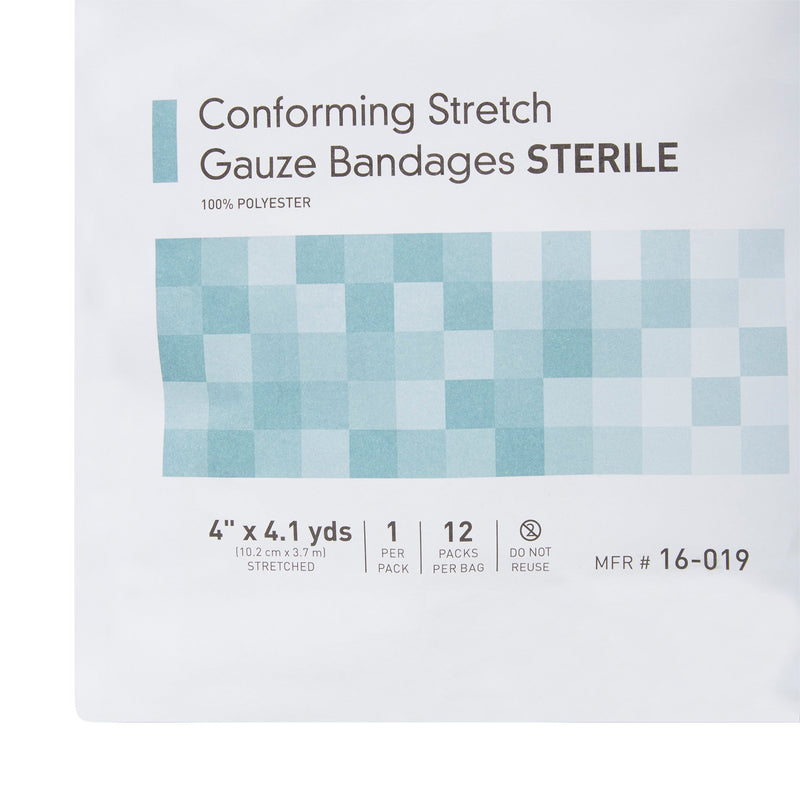 McKesson Sterile Conforming Bandage, 4 Inch x 4-1/10 Yard