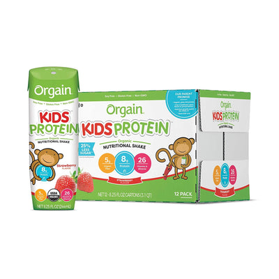 Orgain® Kids® Protein Organic Strawberry Pediatric Oral Supplement, 8.25 oz. Carton