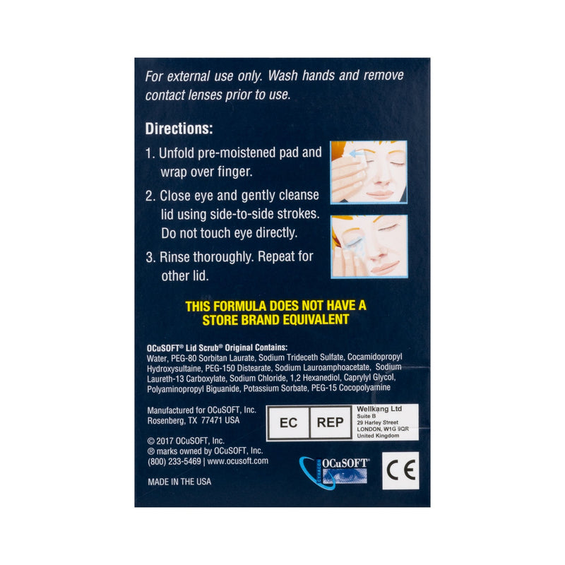 OCuSOFT® Lid Scrub® Eyelid Cleanser