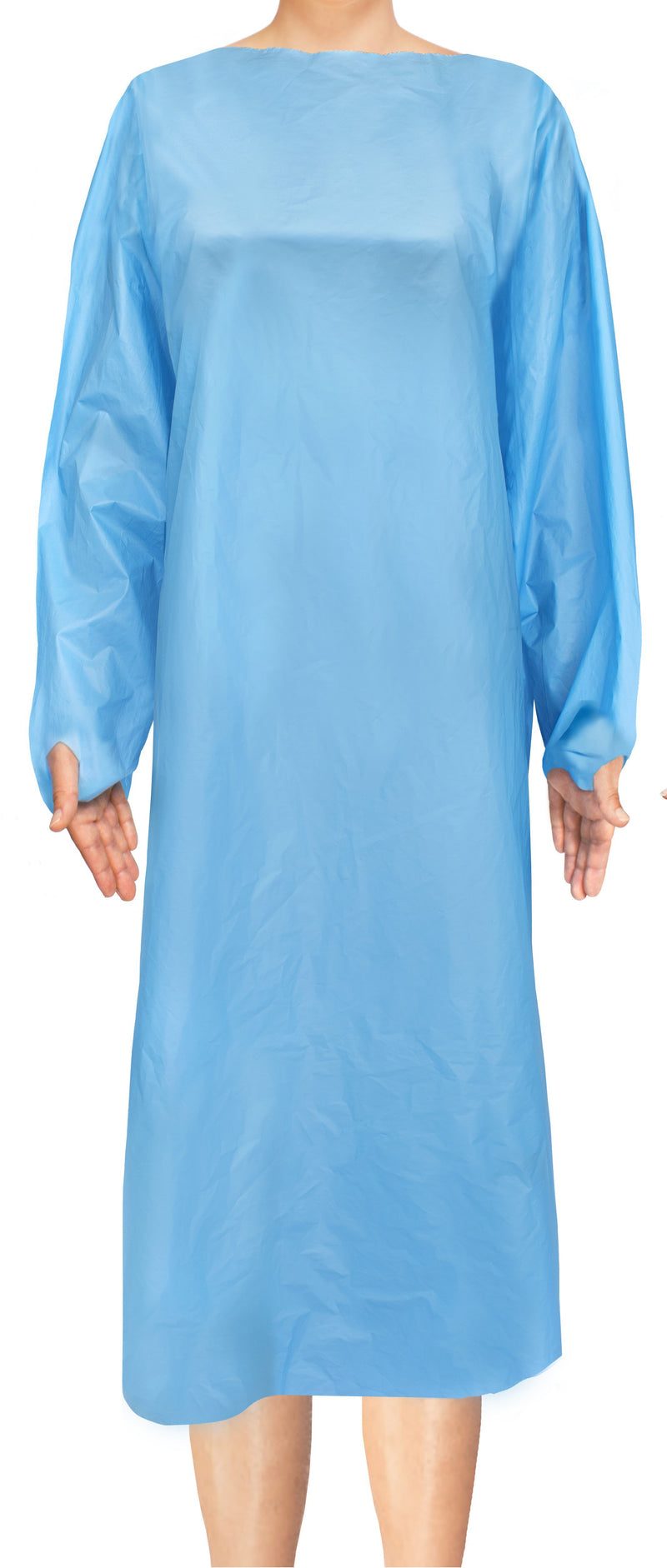 McKesson Open Back Over-the-Head Protective Procedure Gown, Universal, Blue