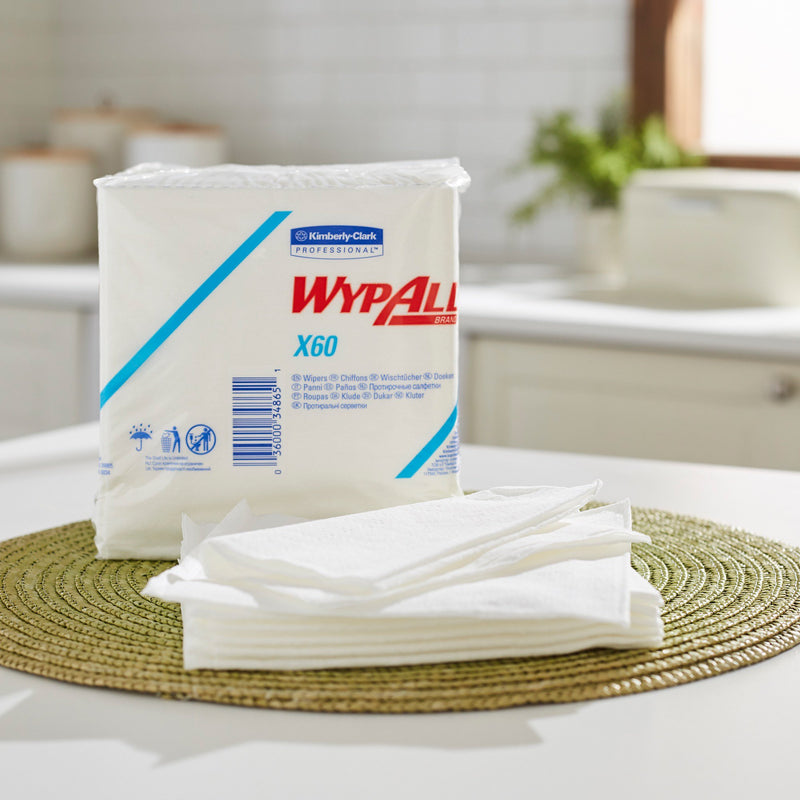 WypAll® X60 Task Wipe, ¼ Fold
