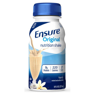 Ensure® Original Therapeutic Nutrition Shake Vanilla Oral Supplement, 8 oz. Bottle