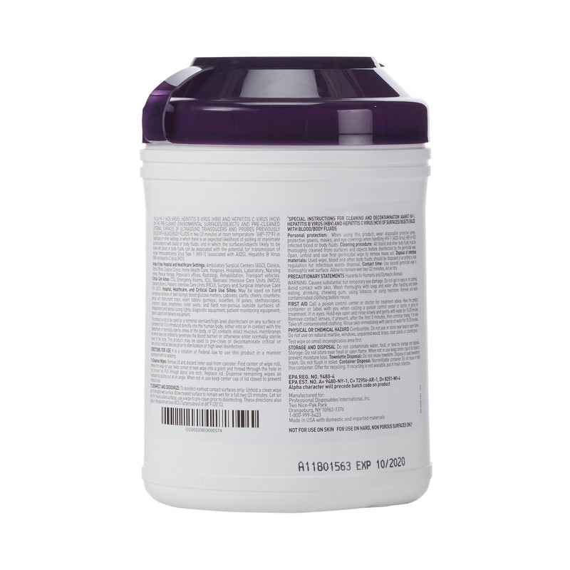 Super Sani-Cloth® Surface Disinfectant Wipe, Large Canister