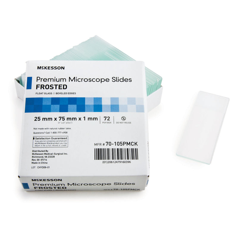 McKesson Premium Frosted Microscope Slide, 25 x 75 mm