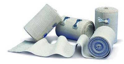 Single Hook and Loop / Clip Detached Closure Compression Bandage, 4 Inch x 5 Yard