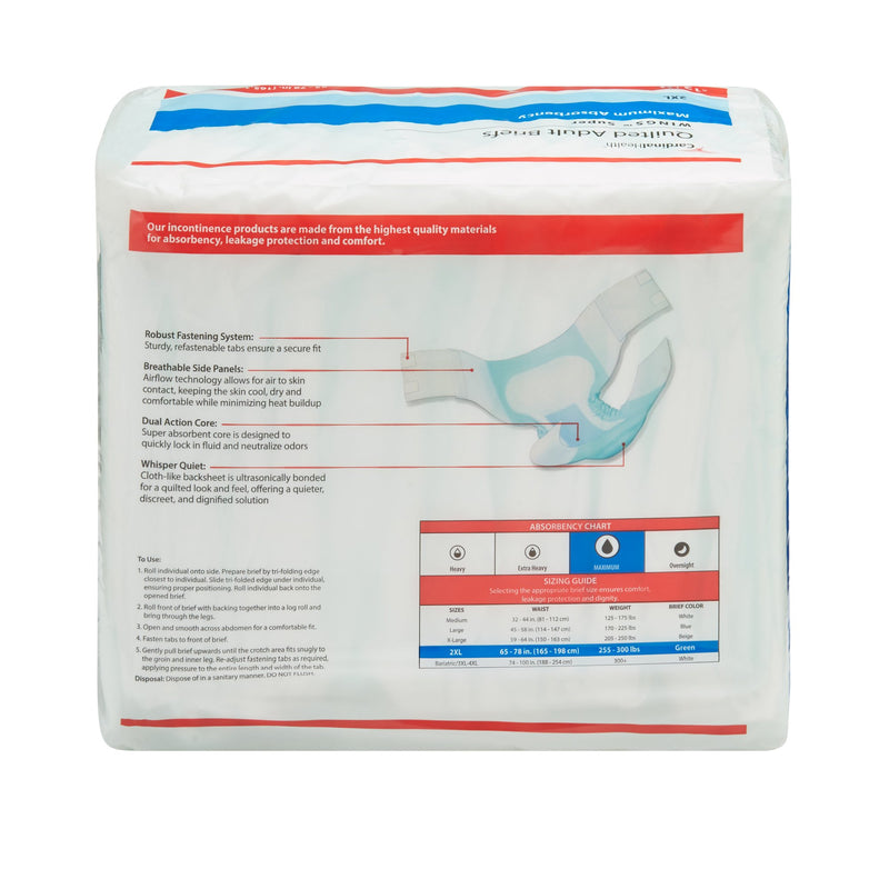 Wings™ Super Maximum Absorbency Incontinence Brief, Extra Extra Large