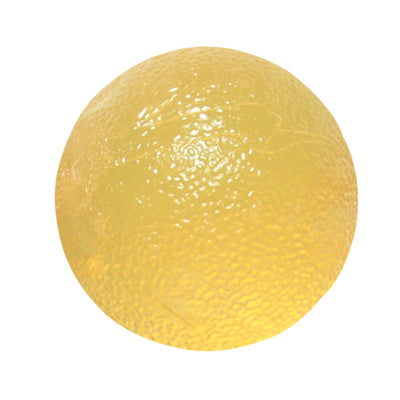 CanDo® Standard Circular Gel Squeeze Ball, Yellow, X-Light