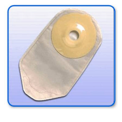 Securi-T™ One-Piece Drainable Transparent Urostomy Pouch, 10 Inch Length, 1-1/8 Inch Stoma