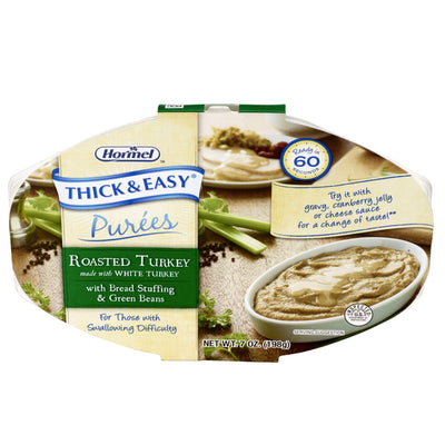 Thick & Easy® Purées Turkey with Stuffing and Green Beans Purée, 7 oz. Tray