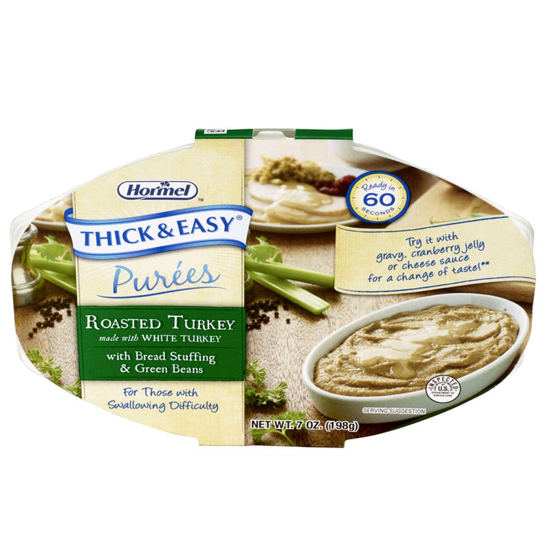 Thick & Easy® Purées Turkey with Stuffing and Green Beans Purée, 7 oz. Tray