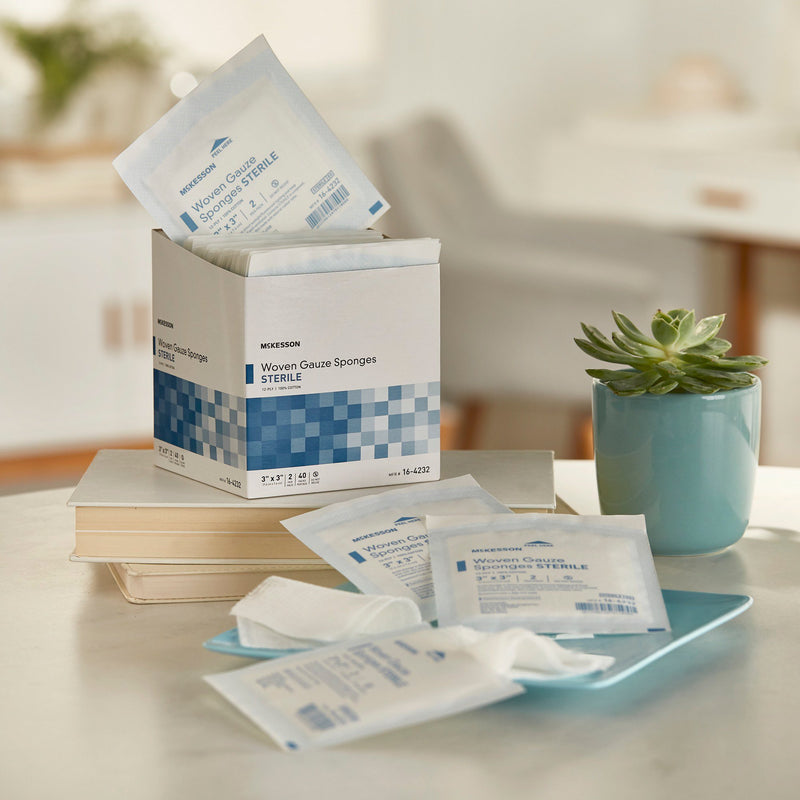 McKesson Sterile Gauze Sponge, 3 x 3 Inch