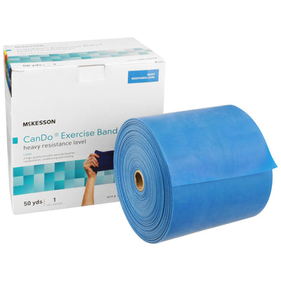 McKesson Exercise Resistance Band, Blue, 5 Inch x 50 Yard, Heavy Resistance