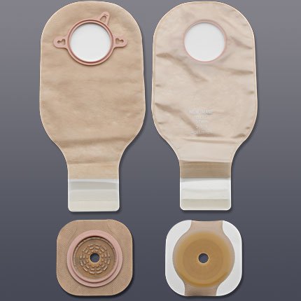 New Image™ Two-Piece Drainable Clear Ileostomy /Colostomy Kit, 12 Inch Length, 4 Inch Flange