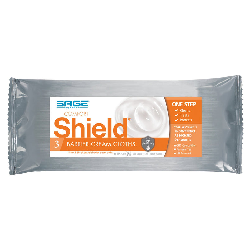 Shield® Barrier Cream Cloths, Soft Pack