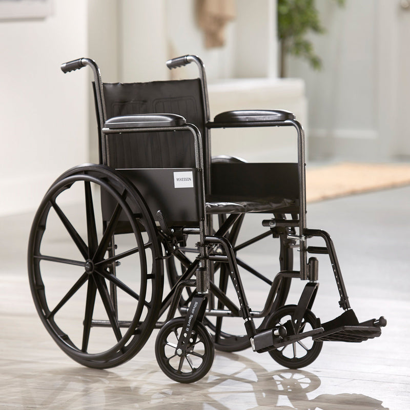 McKesson Wheelchair, 18 Inch Seat Width