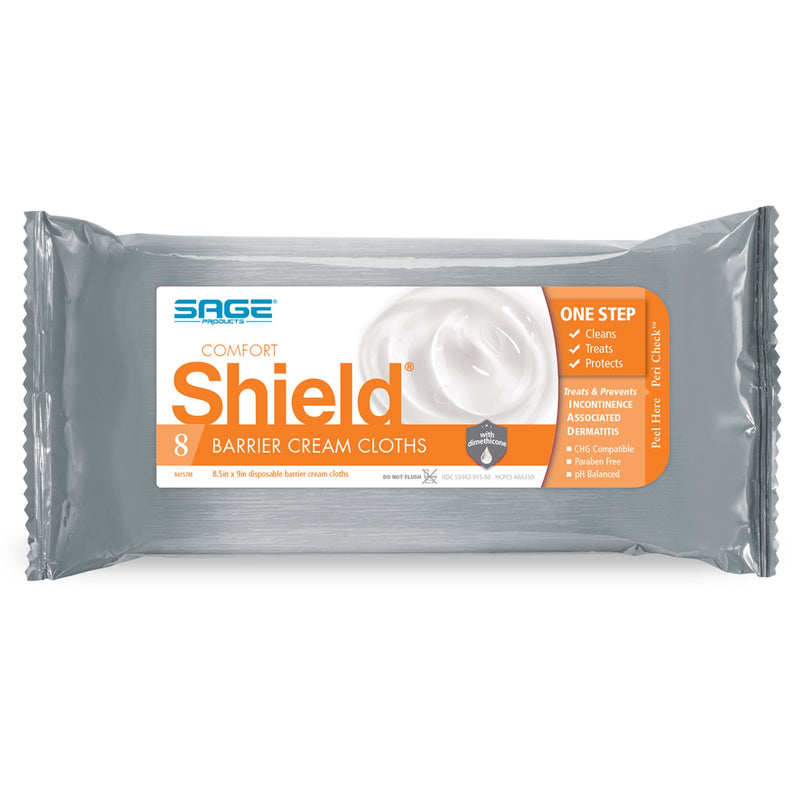 Shield® Barrier Cream Cloths, Soft Pack