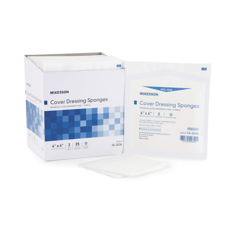 McKesson Sterile Nonwoven Sponge, 4 x 4 Inch