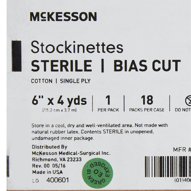 McKesson Bias Cut Stockinette, 6 Inch x 4 Yard