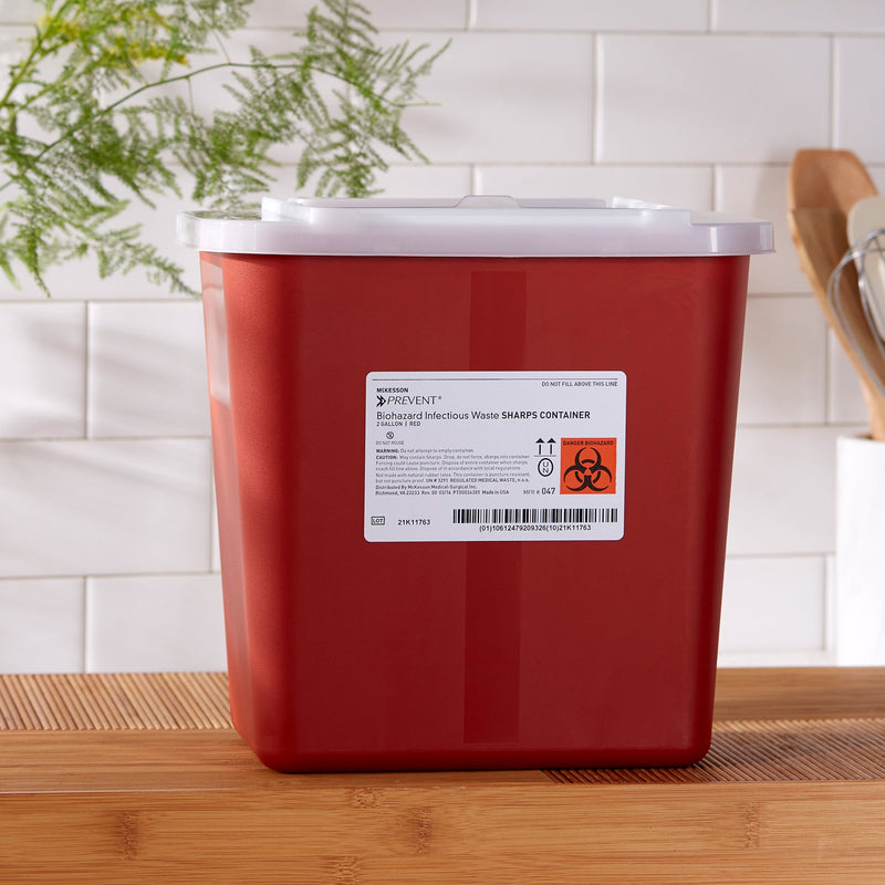 McKesson Prevent® Sharps Container, 2 Gallon