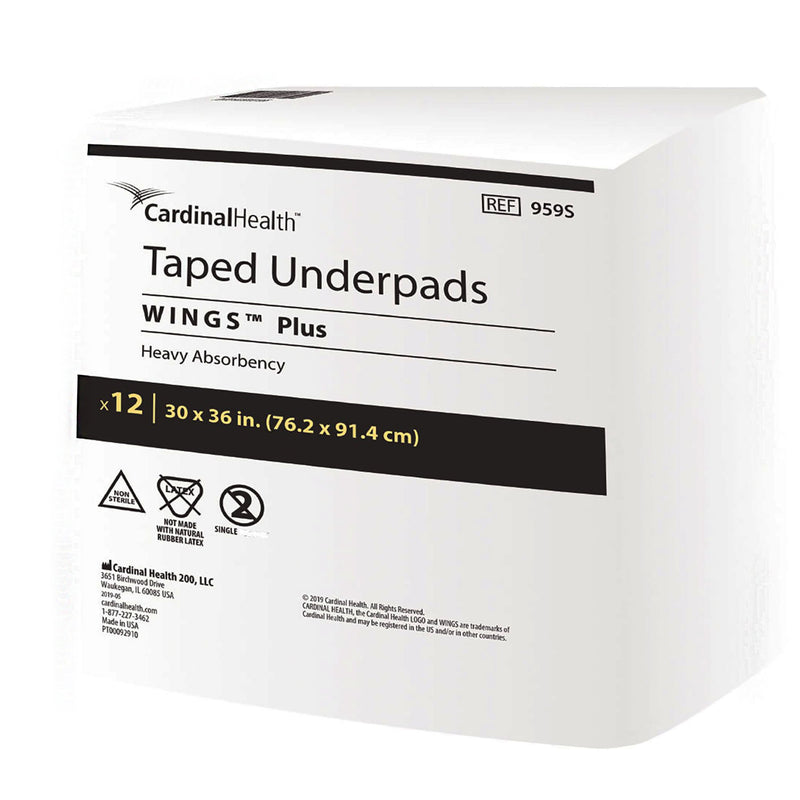 Wings™ Specialty Heavy Absorbency Underpad, 30 x 36 Inch