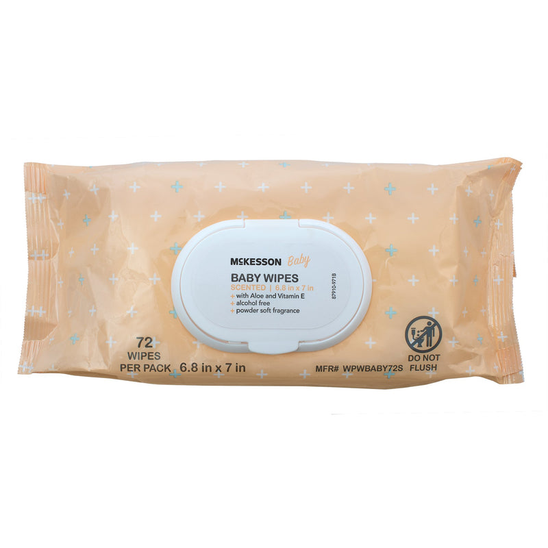 McKesson Powder Soft Scent Baby Wipe, Soft Pack