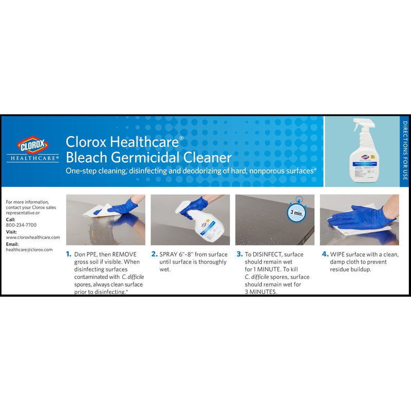 Clorox® Healthcare® Bleach Germicidal Cleaner, 1 gal Jug